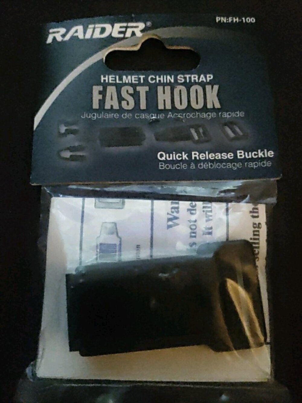 RAIDER / FAST HOOK QUICK RELEASE HELMET STRAP BUCKLE  *Made in USA